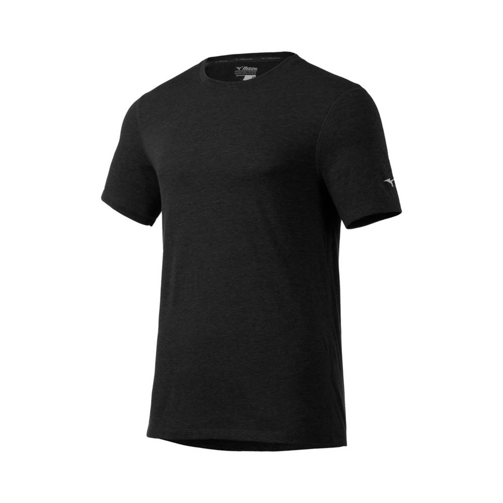 Camiseta Mizuno Inspire - Homem - Pretas - MTRJS6970